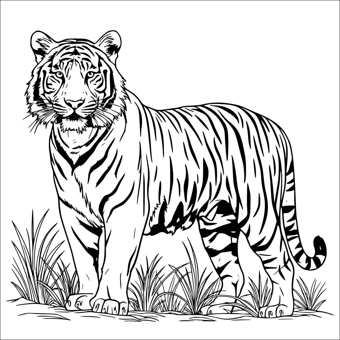 Schöner bengalischer Tiger