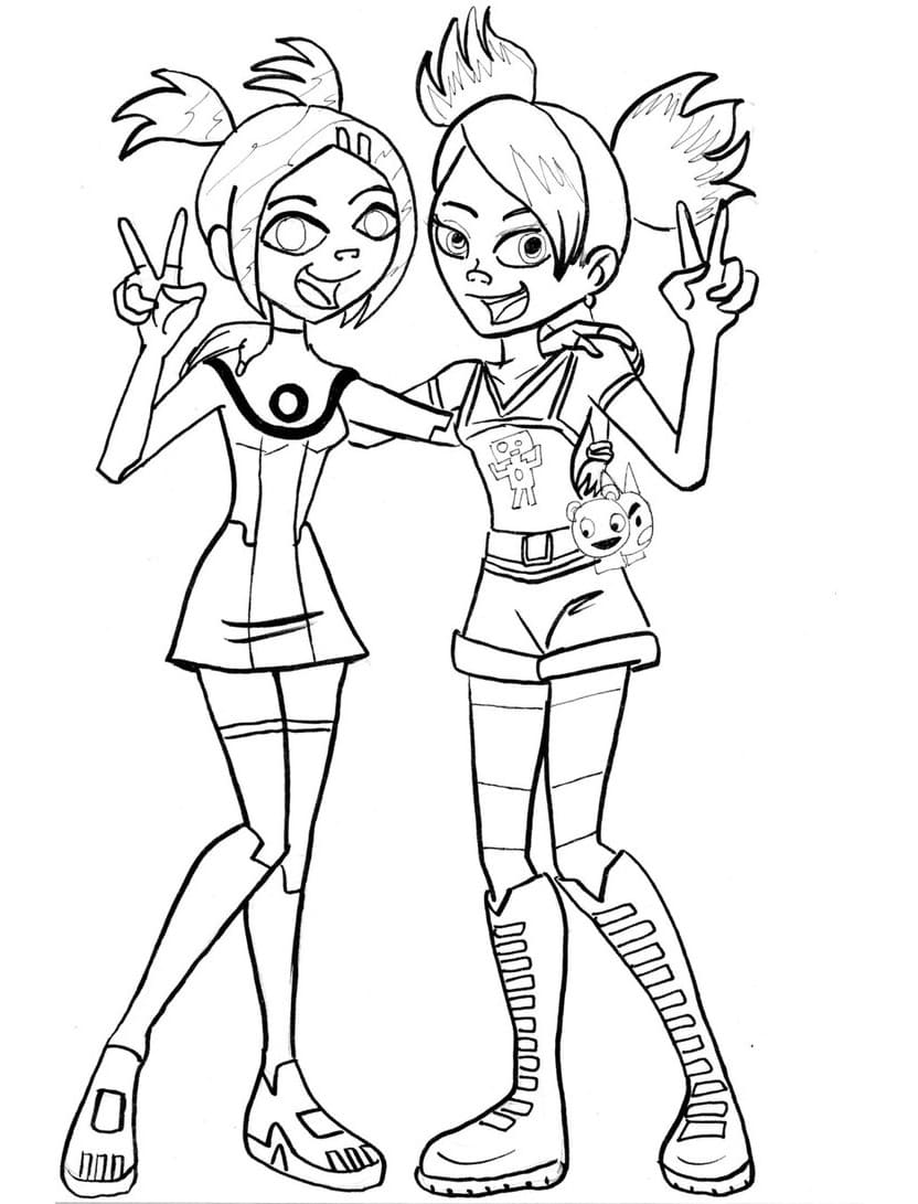 Zeichentrickfigur Freundschaft