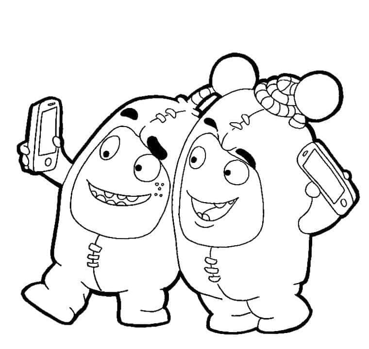 Jeff und Newt von Oddbods