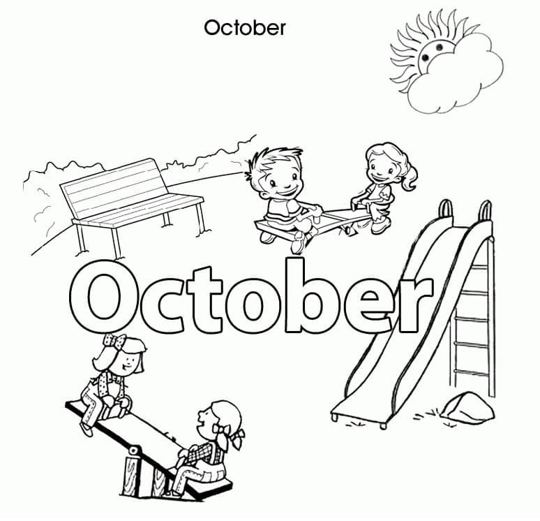 Kinder im Oktober