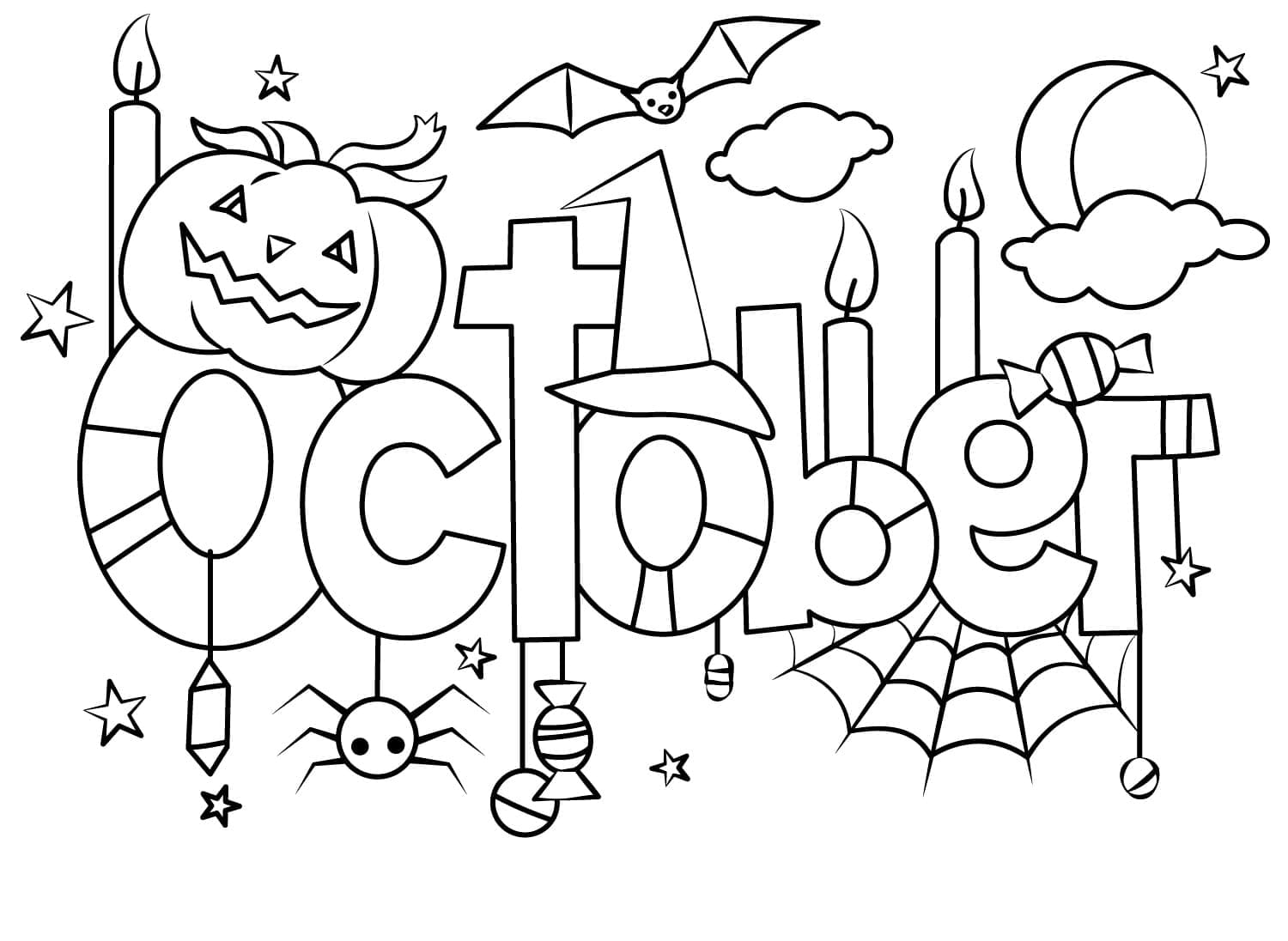 Kostenloser Ausdruck für Oktober