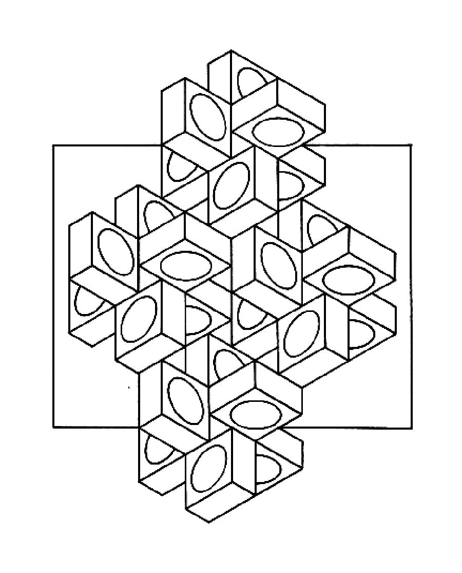 Lebendige Muster Optische Täuschungen