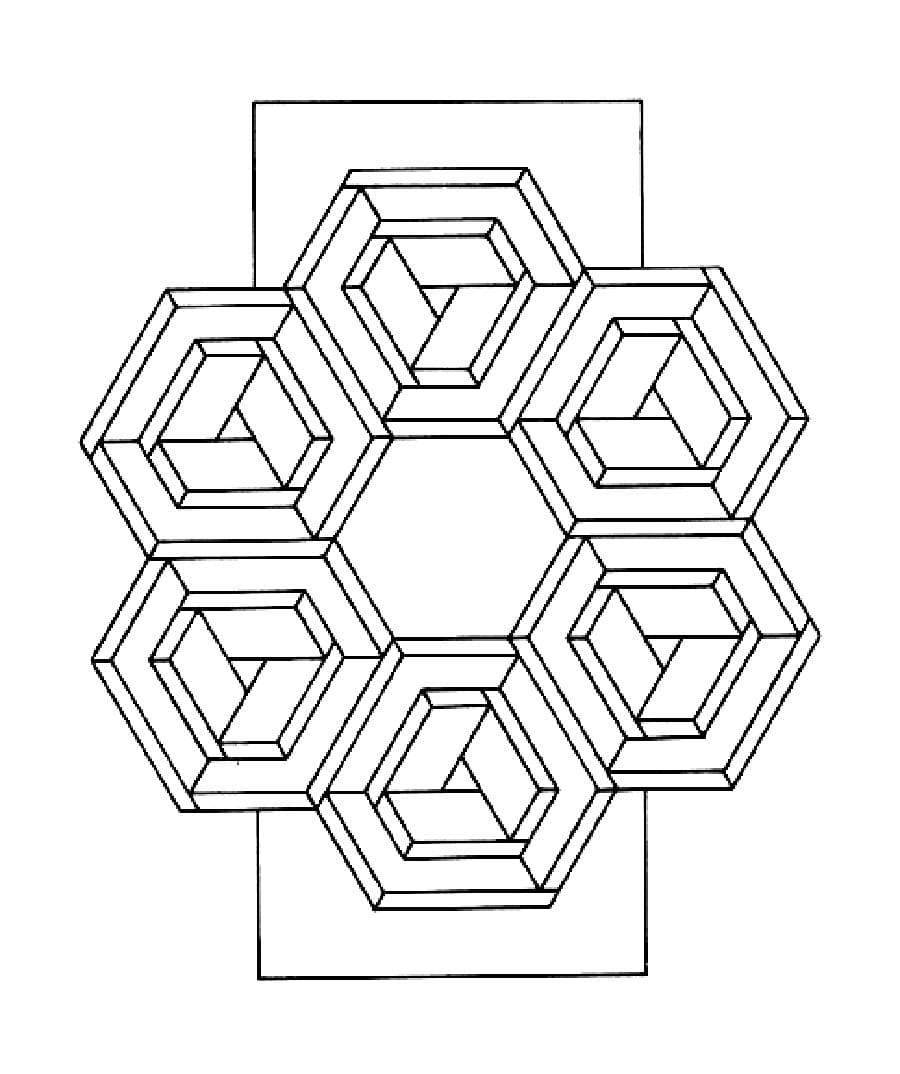 Mystische Formen Optische Täuschungen