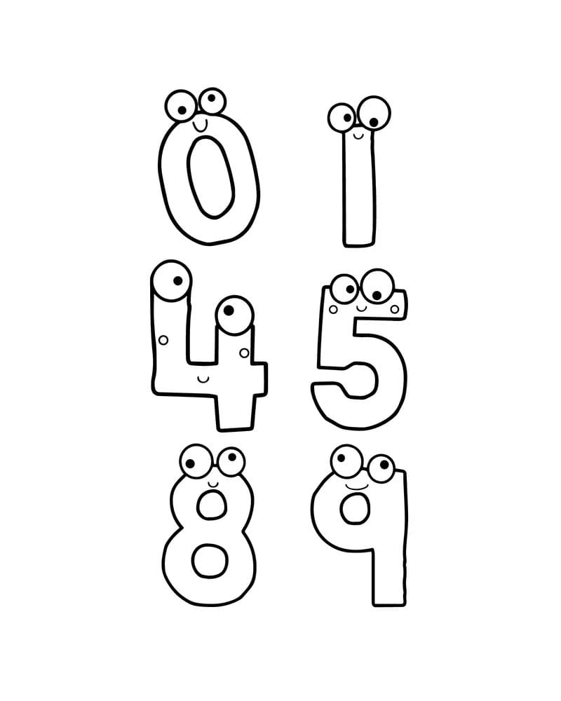 Number Lore 0, 1, 4, 5, 8, 9