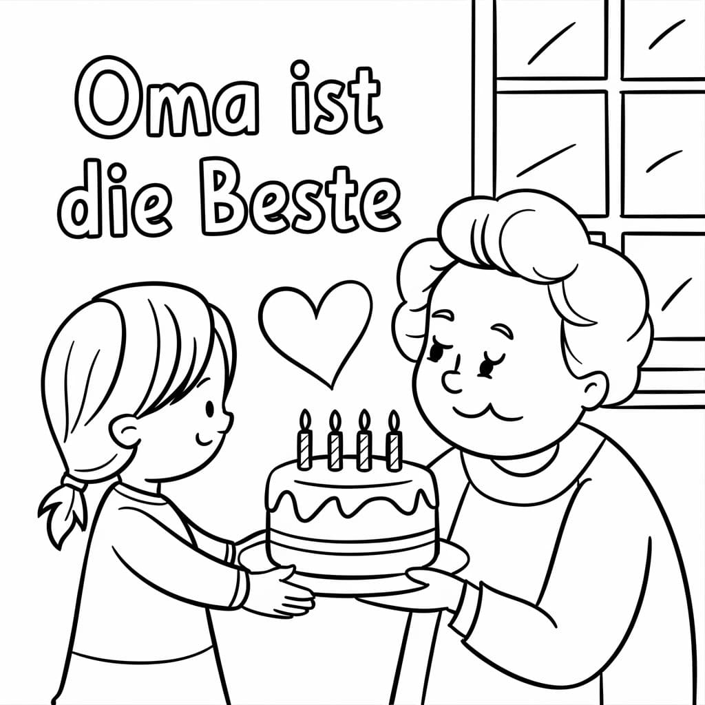 Oma Ist Die Beste Ausmalbilder Malvorlagen Oma Ist Die Beste Zum 