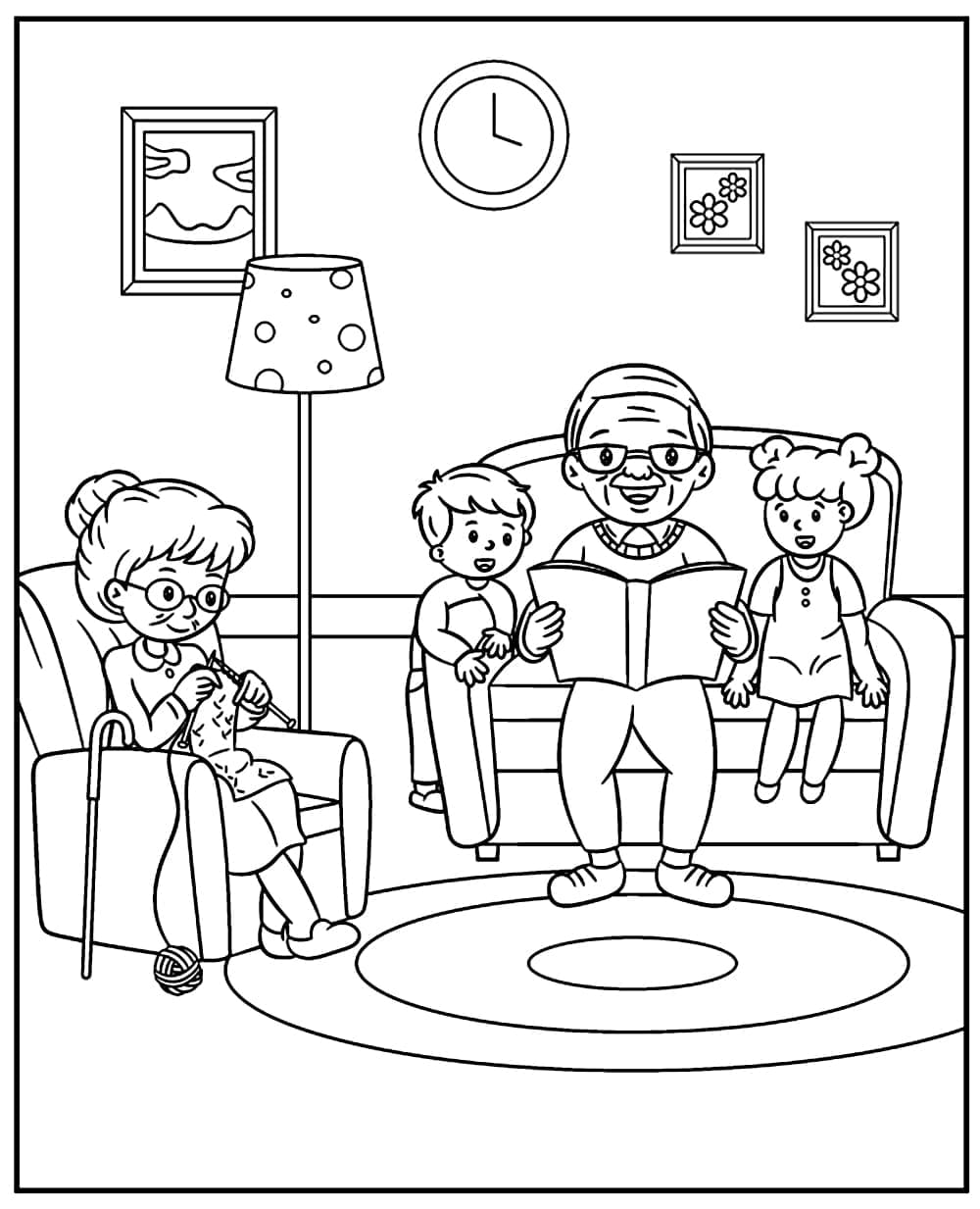 Oma mit Enkelkindern