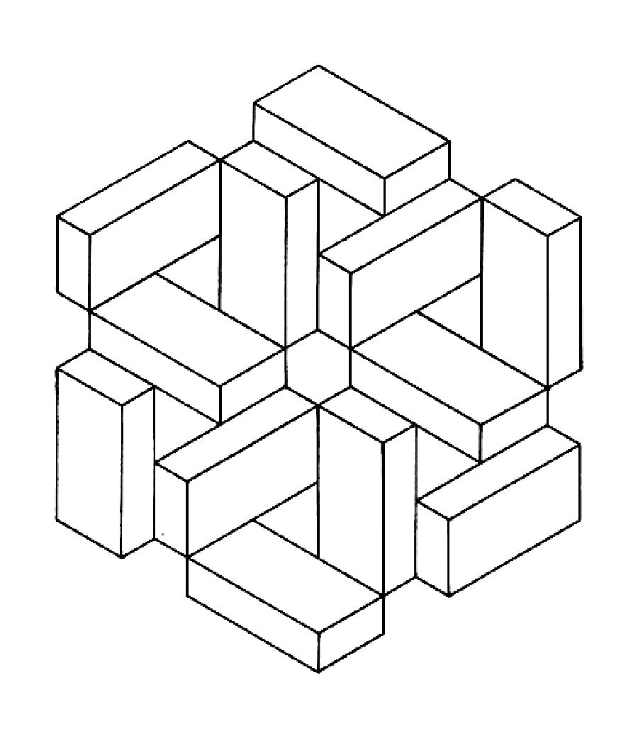 Optische Täuschungen in Formen