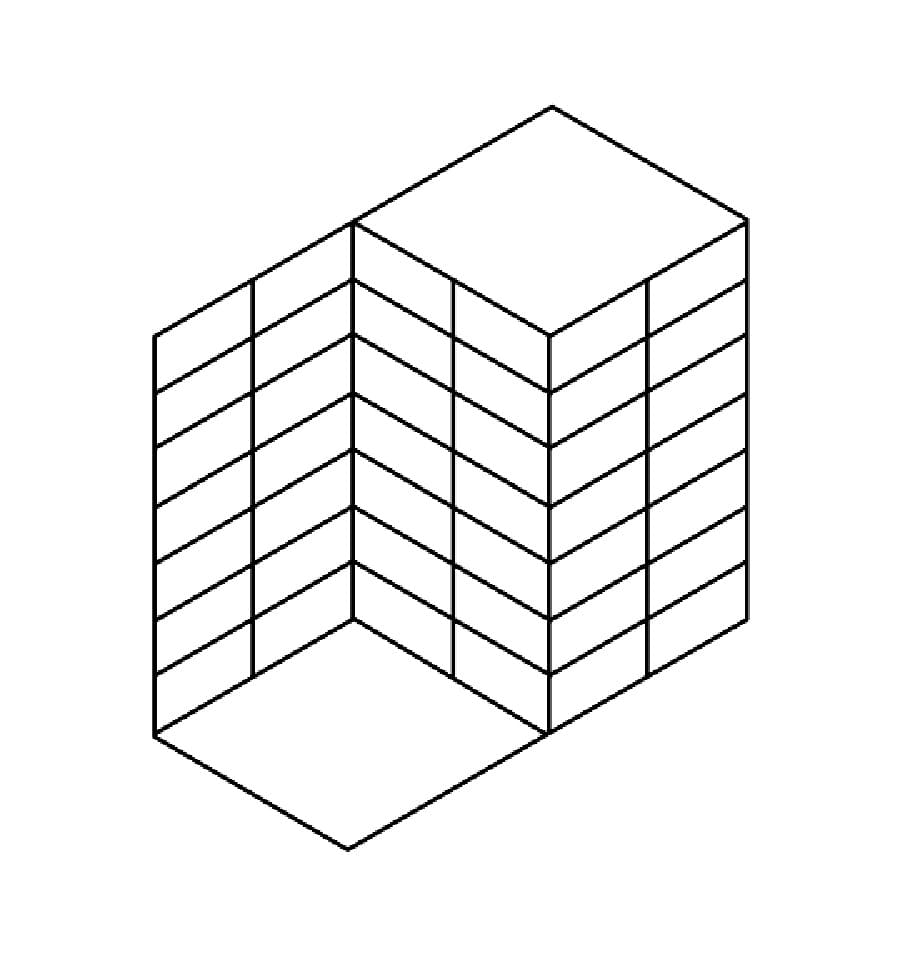 Optische Täuschungen in Quadraten