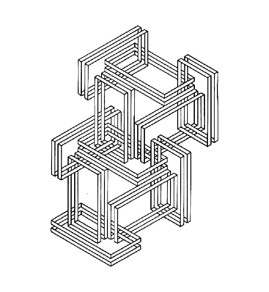 Optische Täuschungen in Schichten