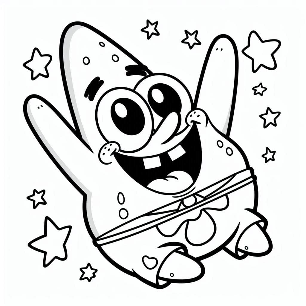 Der glückliche kleine Patrick Star