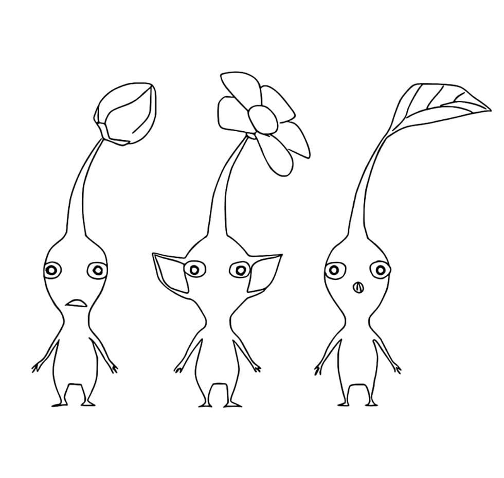 Drei Pikmin
