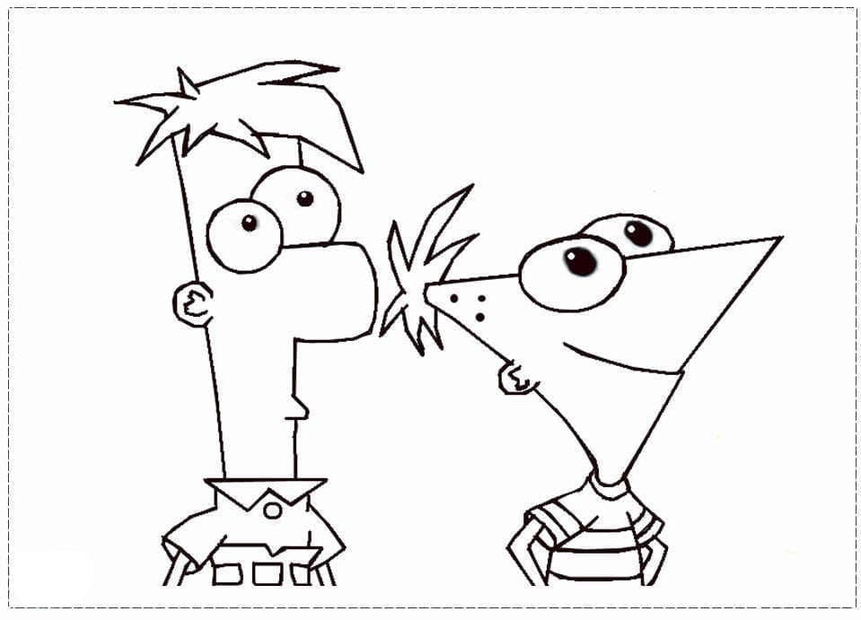 Druckbare Phineas und Ferb