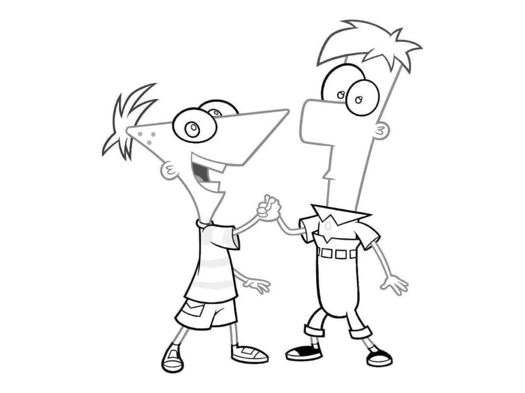 Glücklich Phineas und Ferb