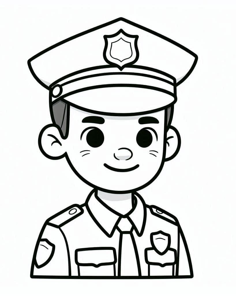 Glückliche Polizei