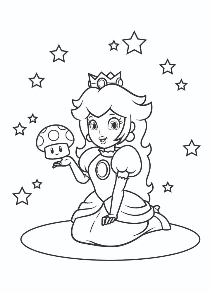 Lächelnde Prinzessin Peach