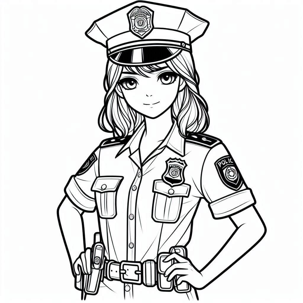 Mädchen Polizei Schönheit