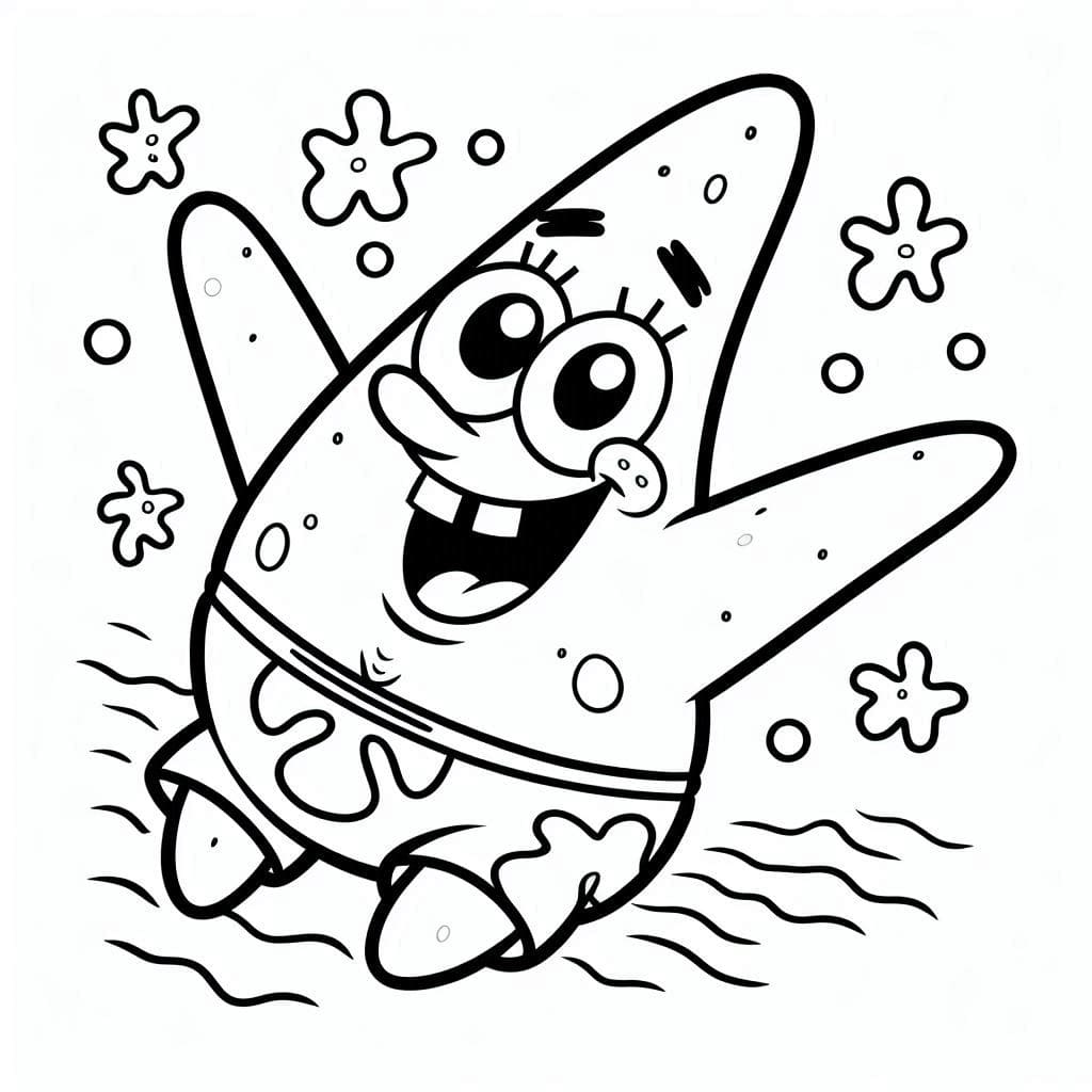 Patrick Star ist glücklich