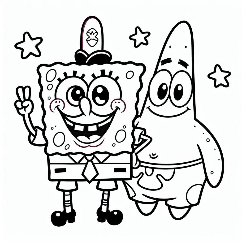 Patrick Star mit SpongeBob