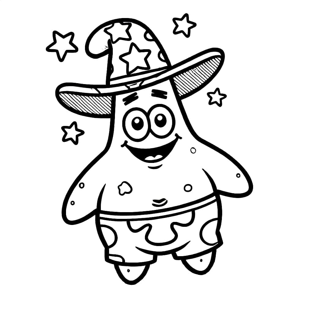 Patrick Star trägt einen Hut
