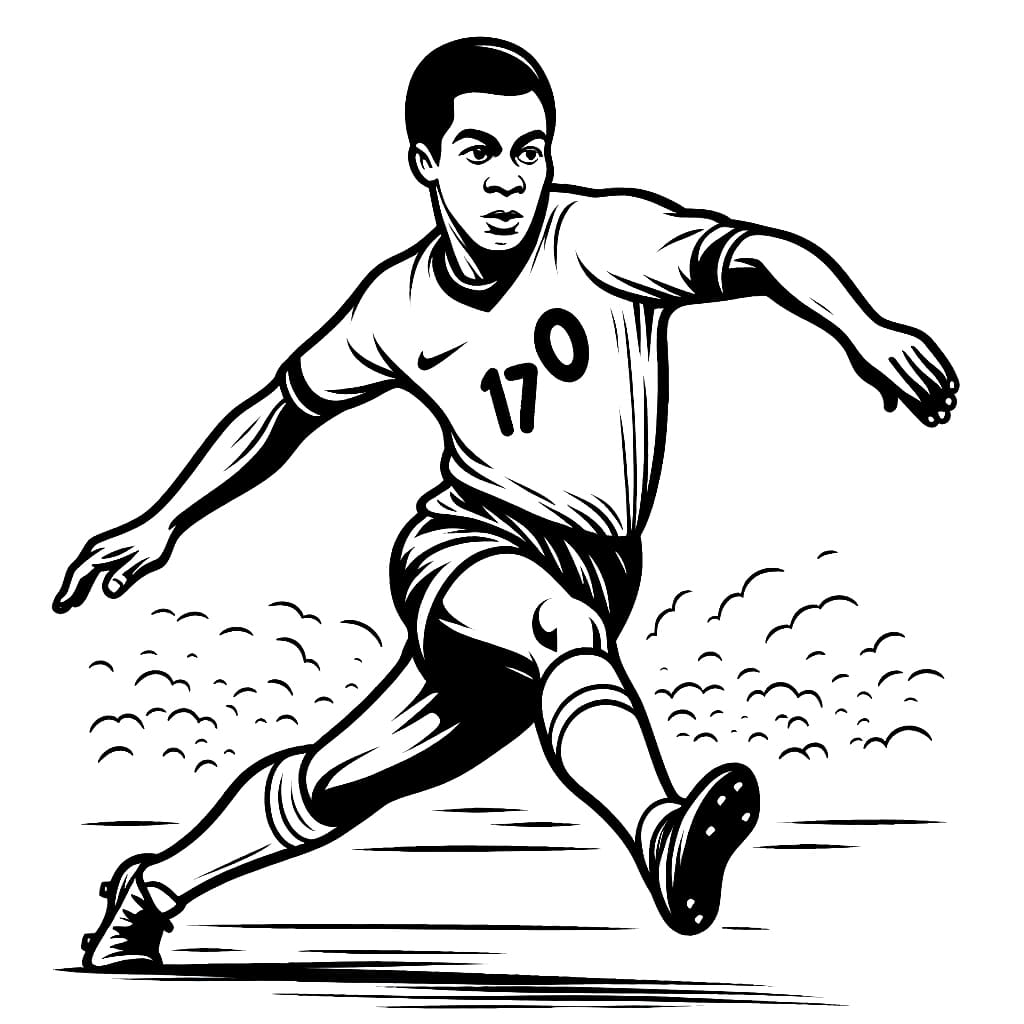 Pele schießt den Ball