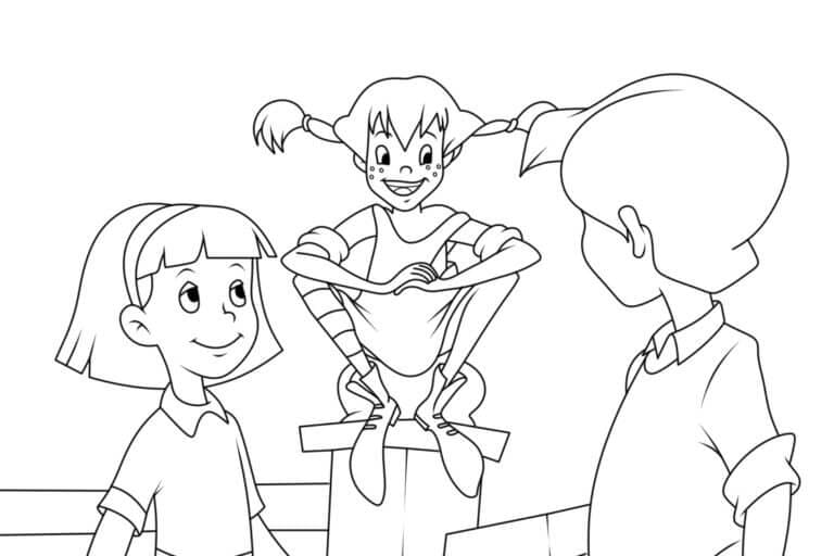 Pippi chattet mit Freunden