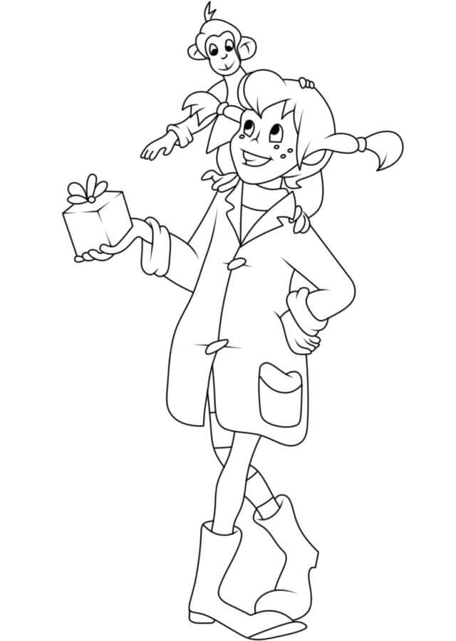 Pippi hat ein Geschenk gekauft