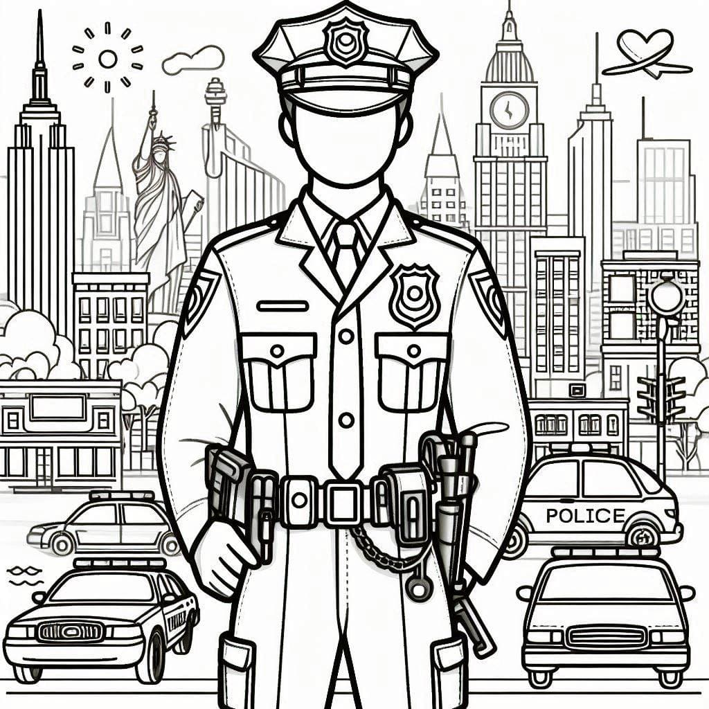 Polizei in der Stadt