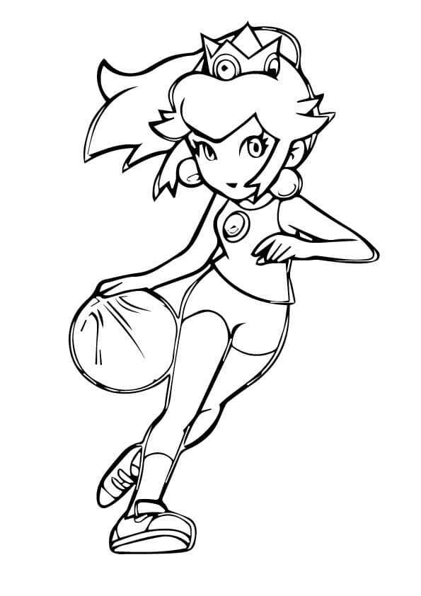 Prinzessin Peach spielt Basketball bild