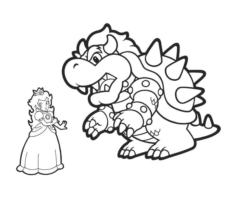 Prinzessin Peach und Bowser