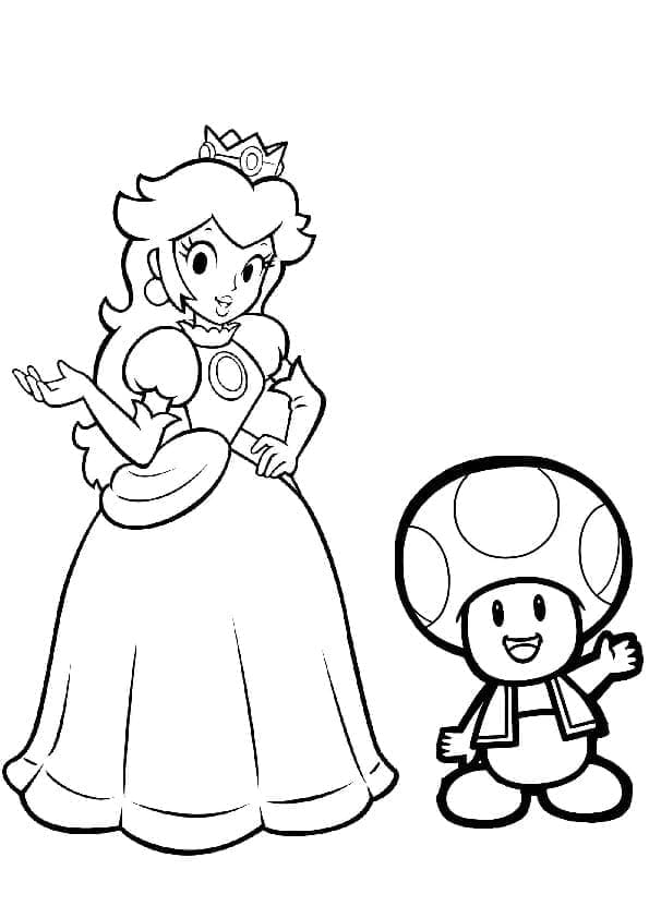 Prinzessin Peach und Toad