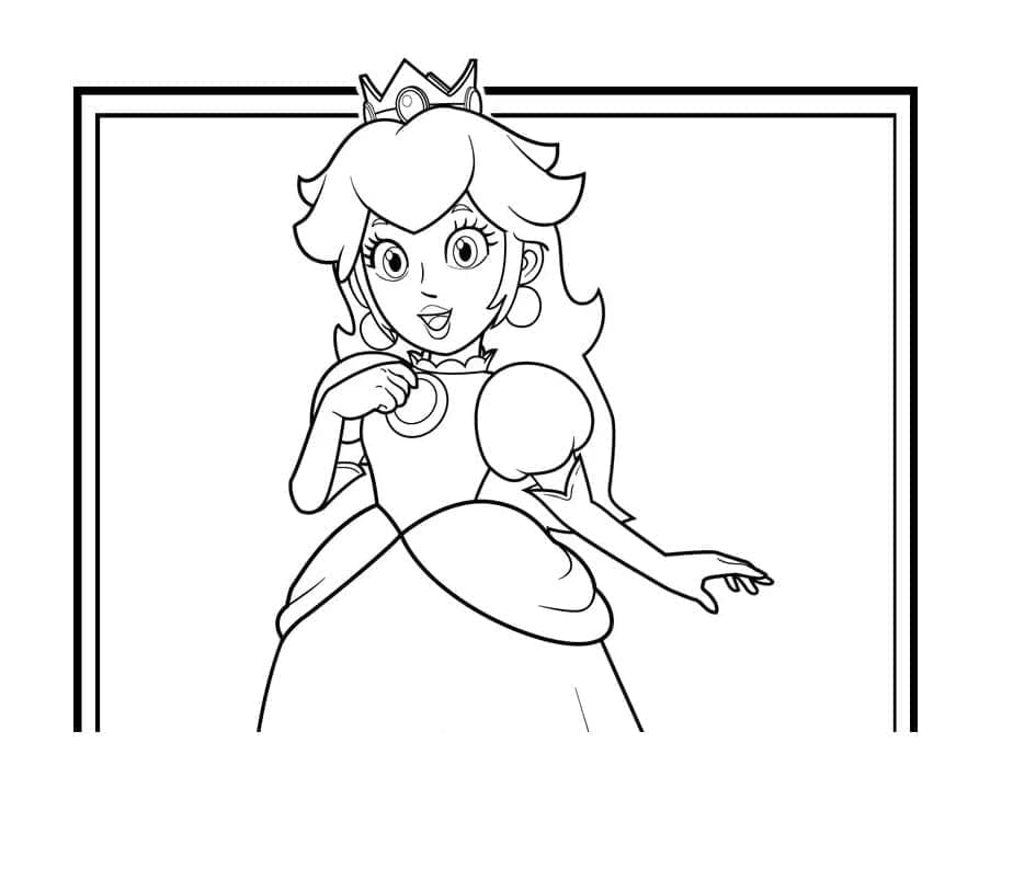 Prinzessin Peach zum Ausdrucken