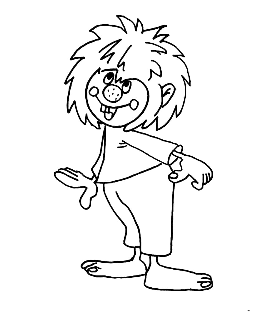 Pumuckl schau nach oben