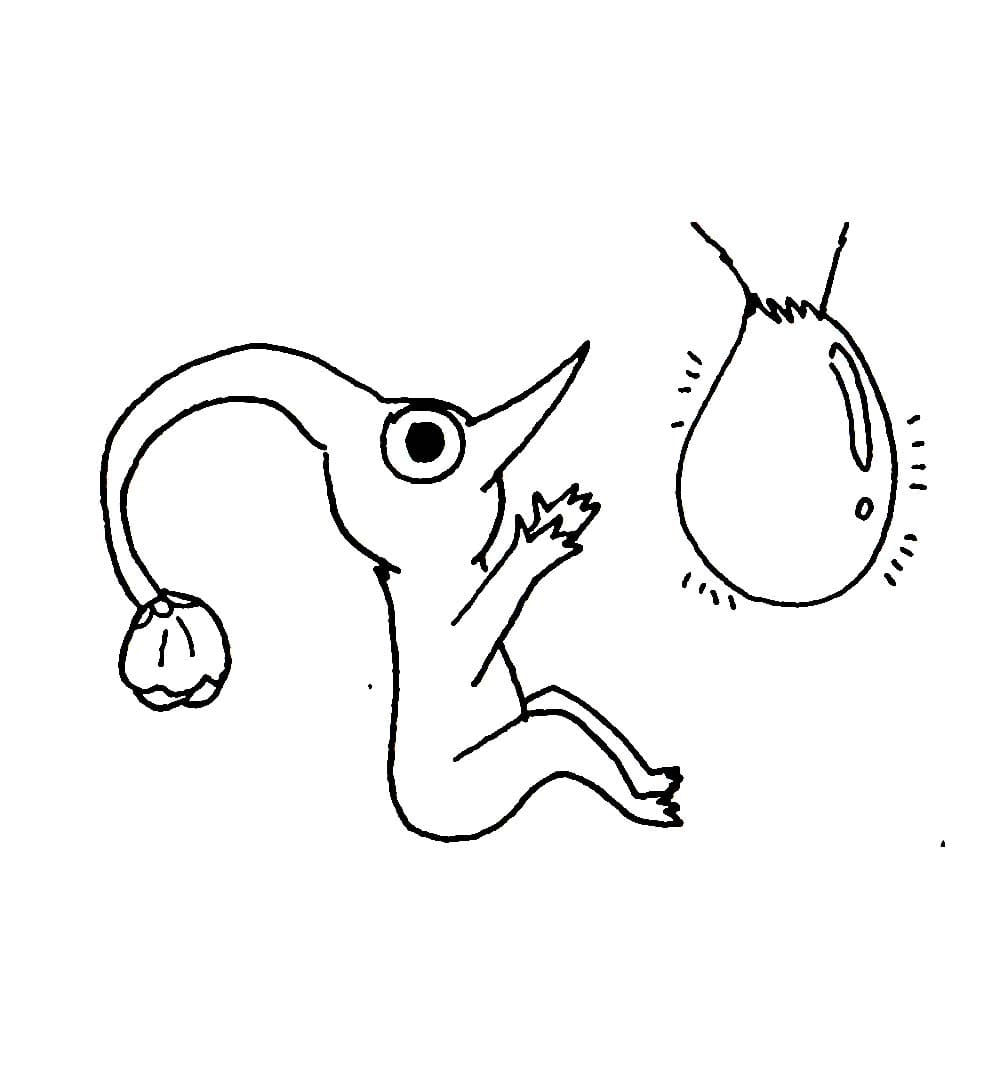 Rote Pikmin und Wasser