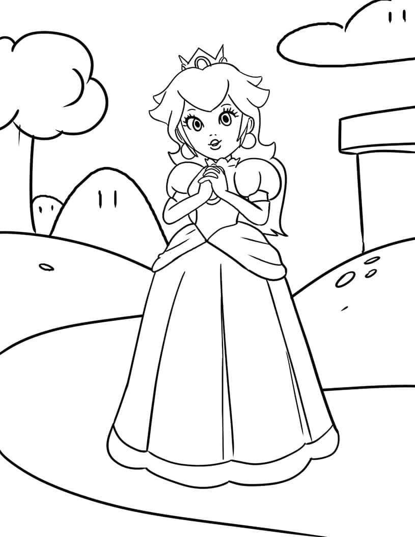Schöne Prinzessin Peach