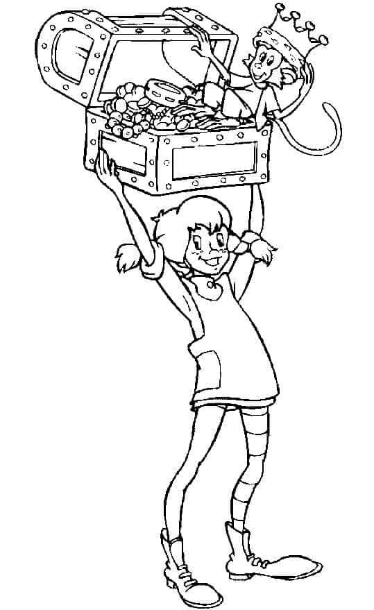 Starker Peppy mit Schatzkiste