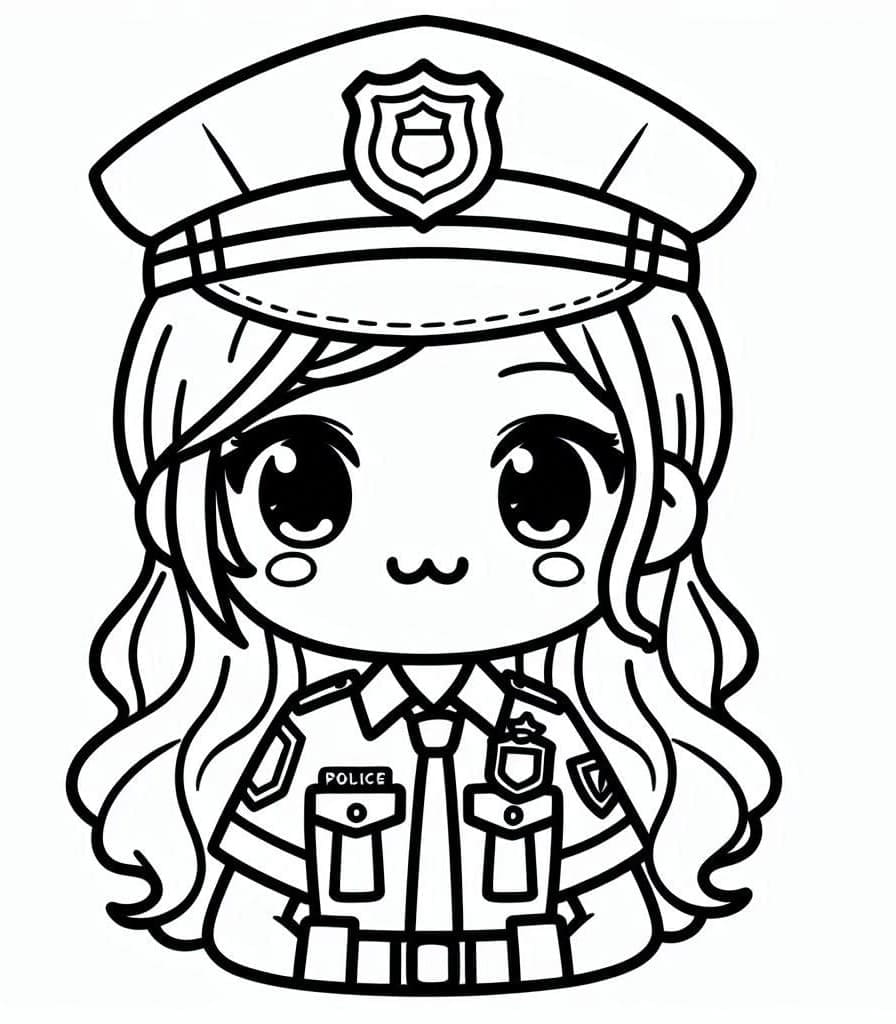 Süßes Polizeimädchen