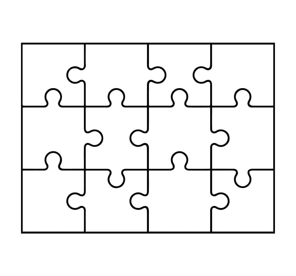 Zwölf Teile Puzzle
