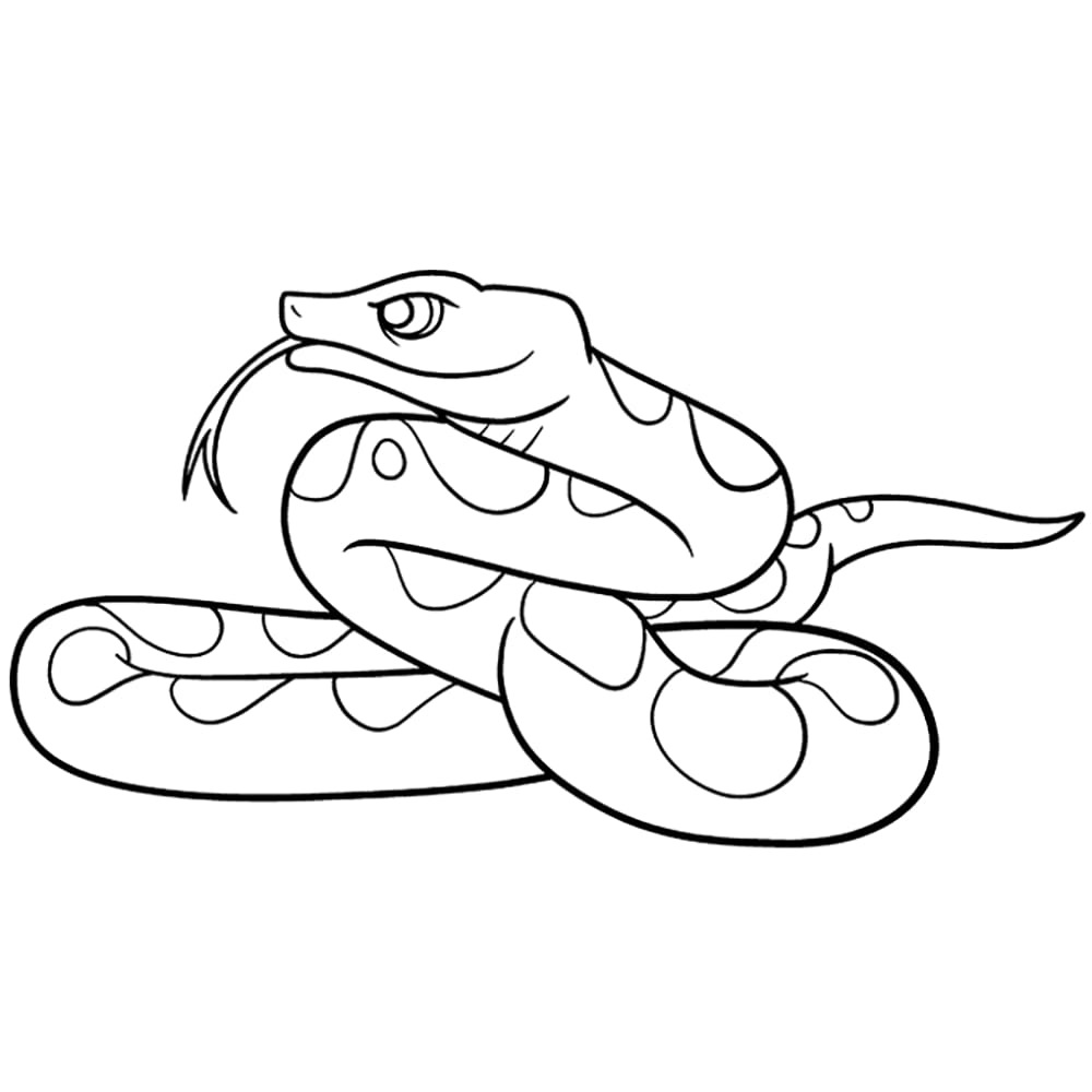 Karikatur Schlange Reptilien