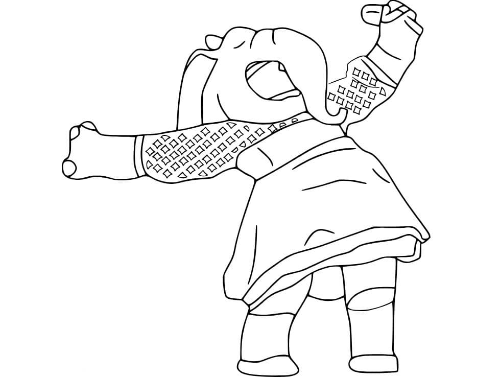 Druckbar basisch Zeichnen von Sing