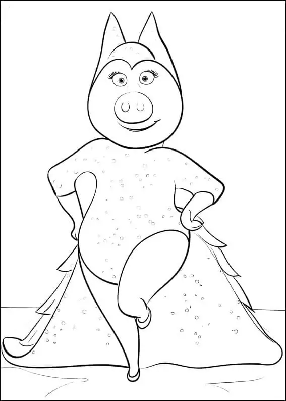 Druckbar leicht Zeichnen von Sing