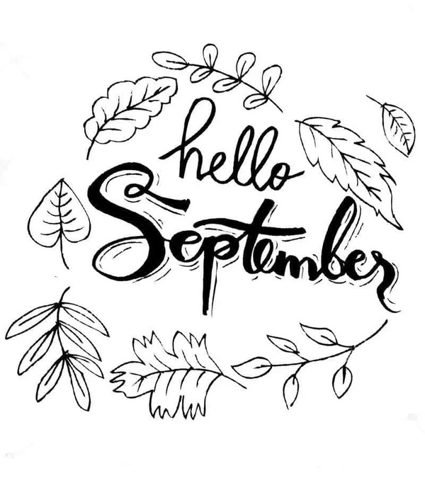 Druckbare Hallo September