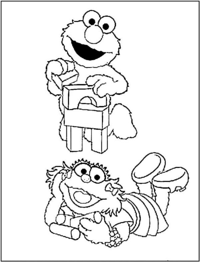 leicht Zeichnen der Sesamstraße