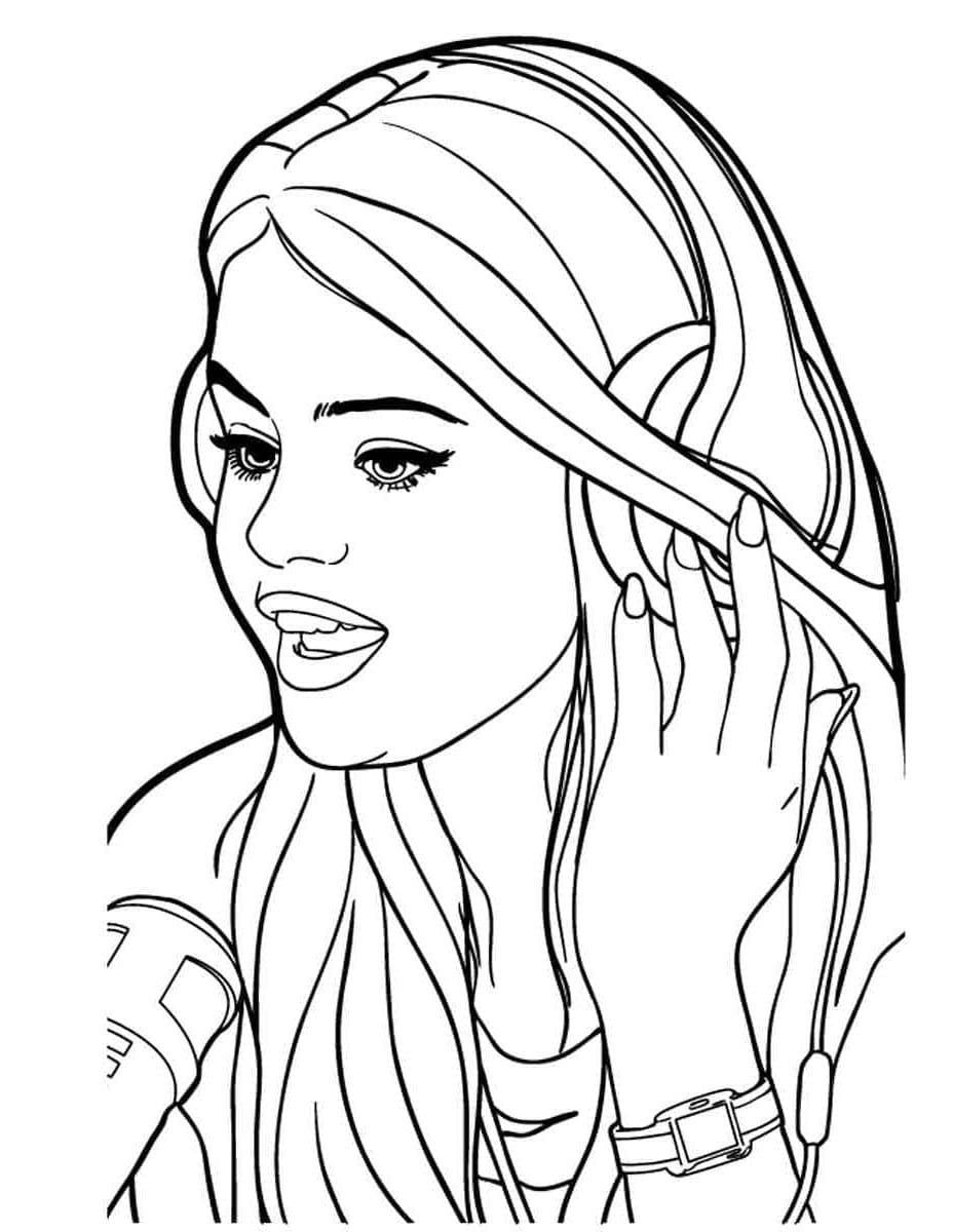 Selena Gomez zum Ausdrucken