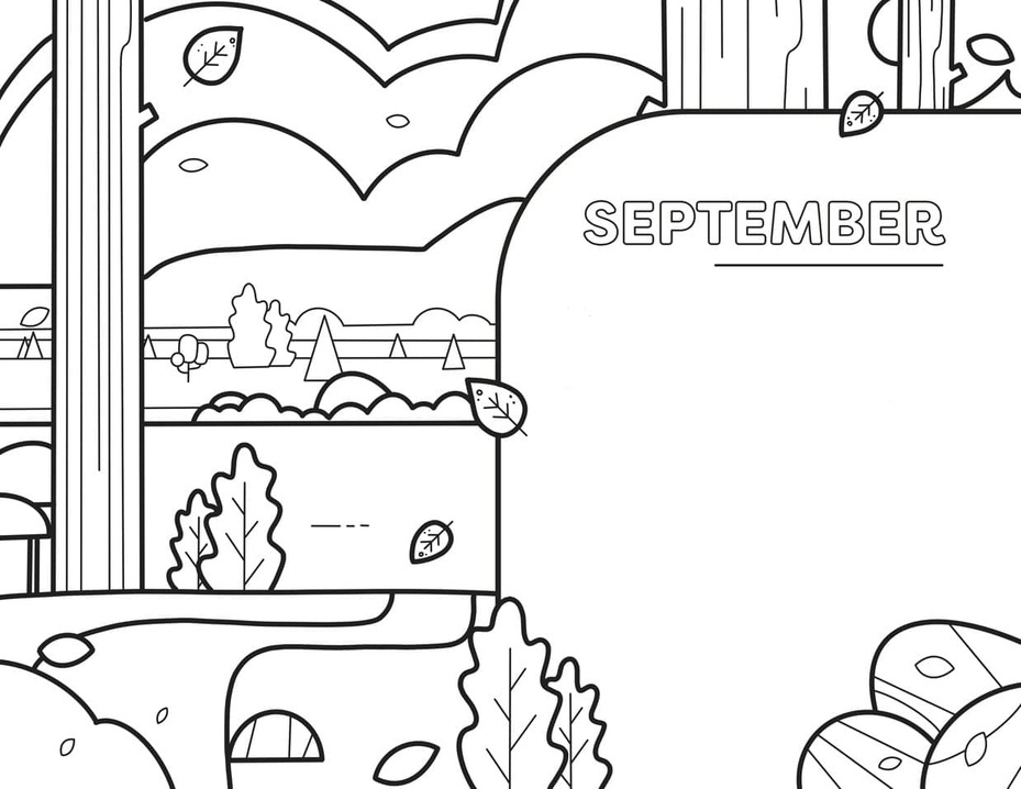 September zum Ausdrucken