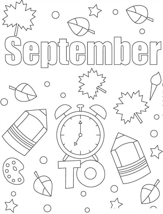 September zum Drucken