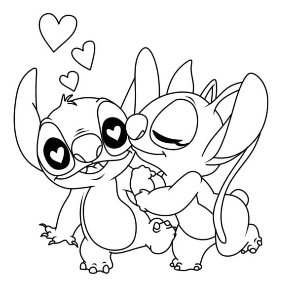 Stich und Engel Kinder