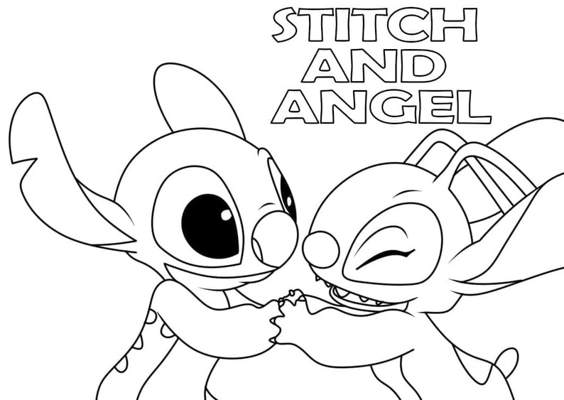Stich und Engel zum Ausdrucken