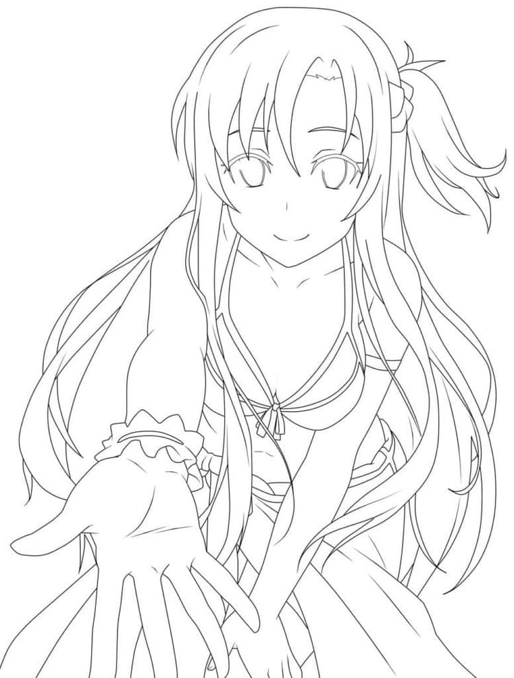Zeichne Asuna Sword Art Online