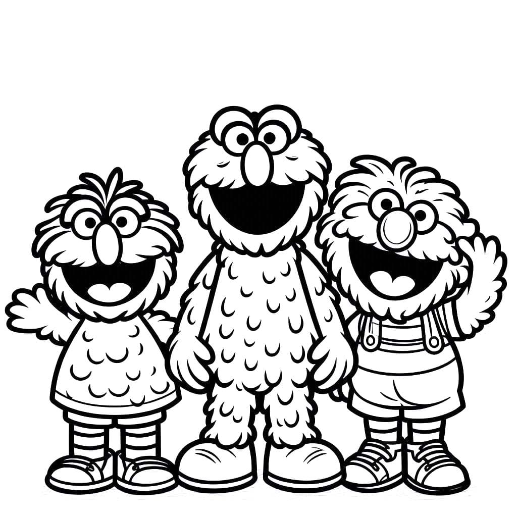 Zeichne die Sesamstraße 4