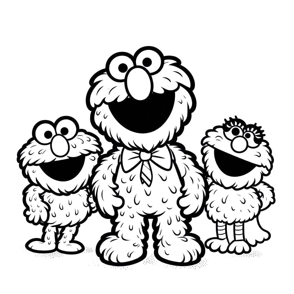 Zeichne die Sesamstraße 6